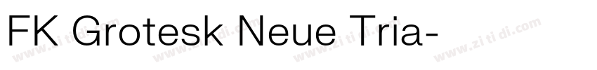 FK Grotesk Neue Tria字体转换 FK Grotesk Neue Tria字体转换